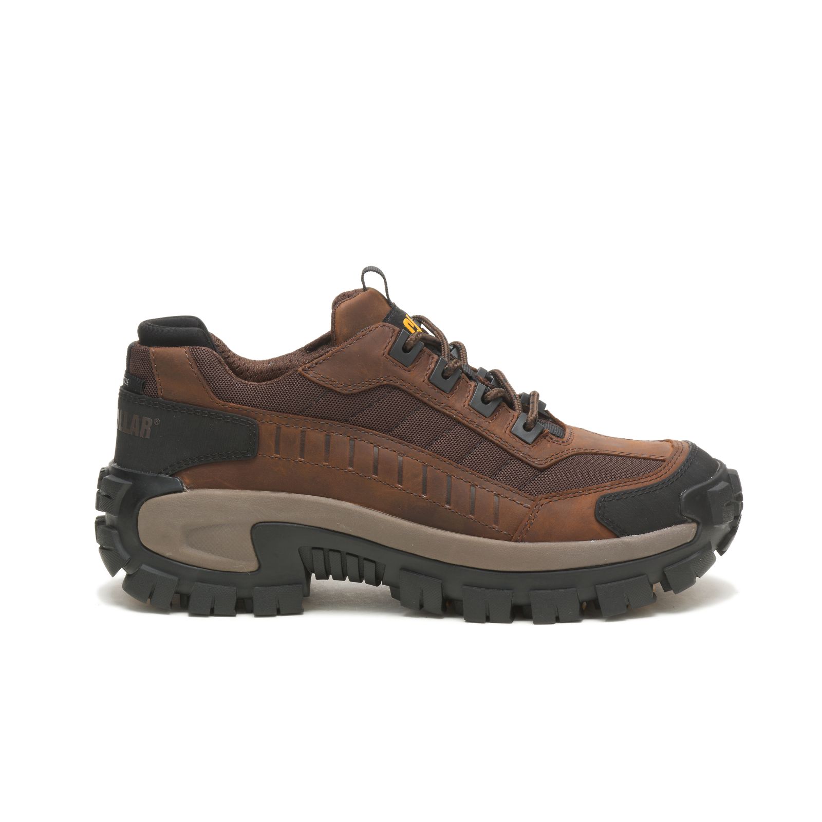 Caterpillar Shoes South Africa - Cat Men's Invader Steel Toe Steel Toe Shoes Dark Brown QU3248915